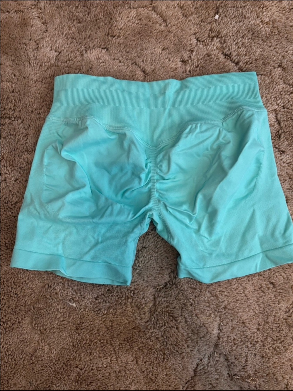 Women’s Aqua High-Waist Active Shorts